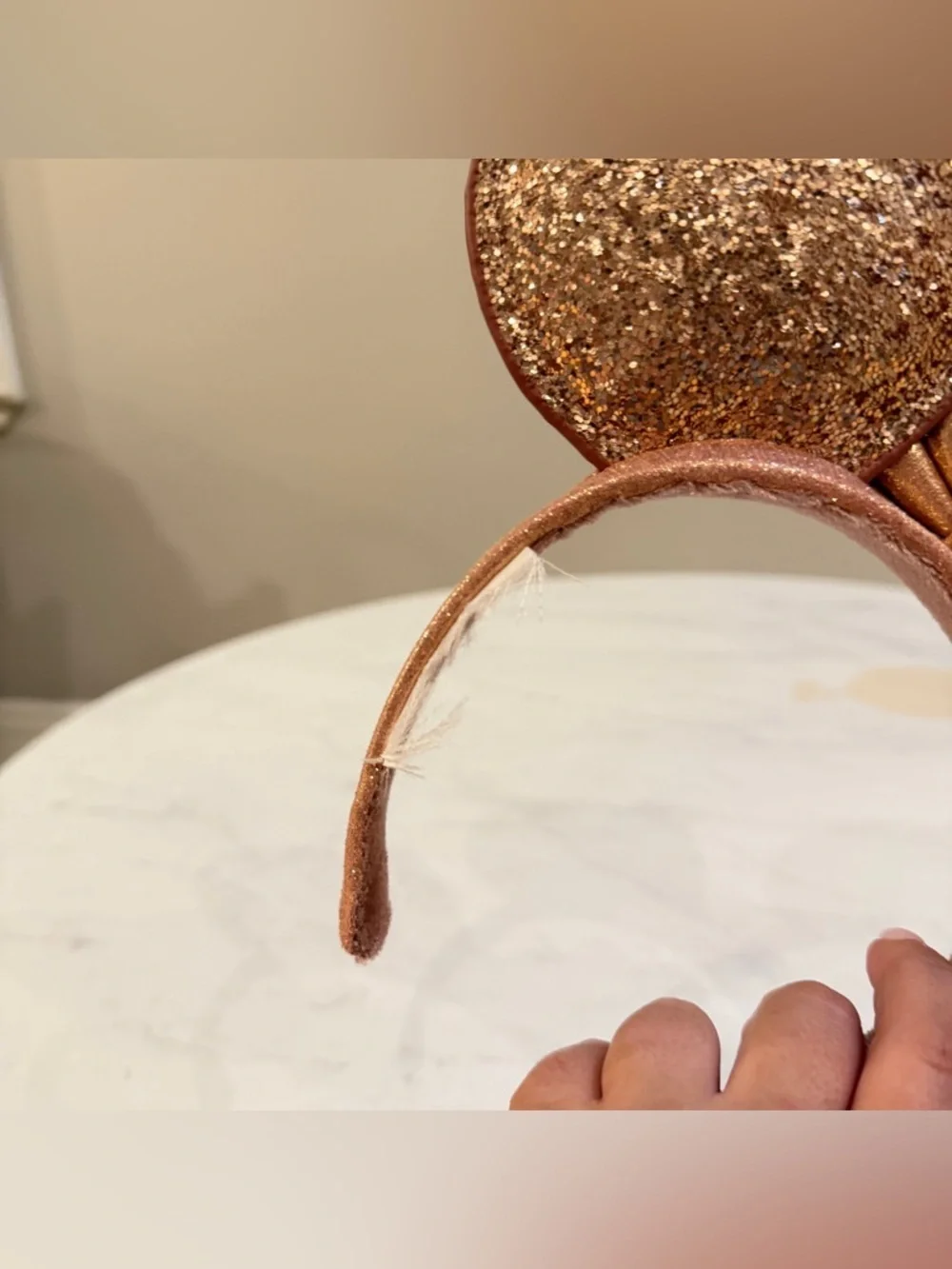 NEW Disney Minnie Ears Headband - Briar Rose Gold